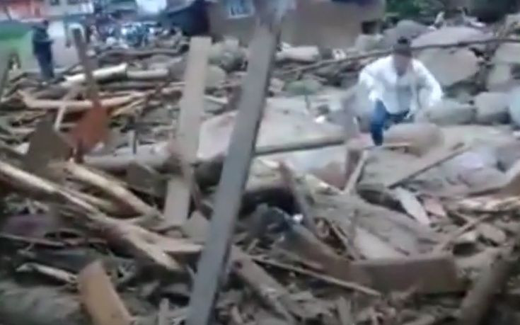 Τους 92 έφτασαν οι νεκροί από τις φονικές λασποπλημμύρες στην Κολομβία (βίντεο)